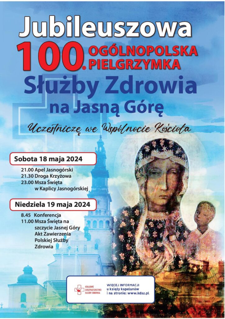 7 Plakat Pielgrzymka Sluzby Zdrowia 2024